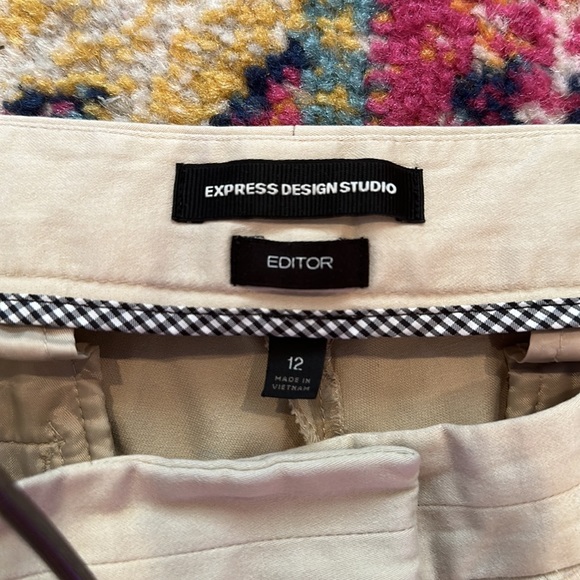 Express Editor size 12 khaki pants - Picture 2 of 3